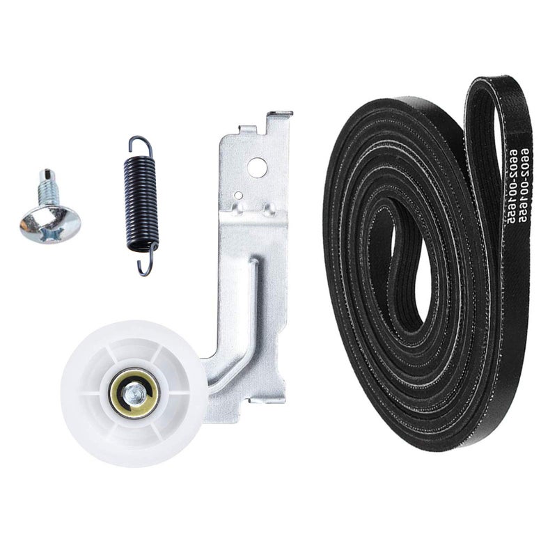 Monkemon Upgraded Pulley Belt Parts for Samsung Dryer, 6602 001655 Dryer Belt and DC93-00634A Idler Pulley [Enhanced ],DC61-01215B Tension Spring,Replacement dv45h7000ew,dv48h7400ew,dv42h5000ew,dv48j7700ew - Image 1